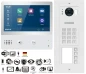 Preview: IP Sprechanlage 4 Familienhaus IP Videohausklingel mit Keypad Zutritskontrolle